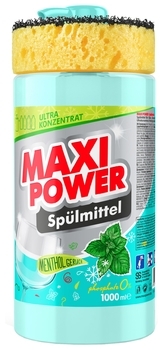 Средство Maxi Power для мытья посуды, Ментол, 1 л - Pampik