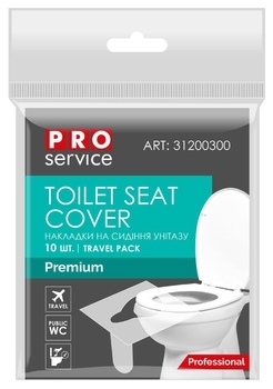 Гигиенические накладки на сидение унитаза PRO Service Premium, в индивидуальной упаковке, 10 шт. - Pampik