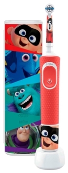 Електрична зубна щітка Oral-B Kids Найкращі мультфільми Pixar з футляром, м'яка - Pampik