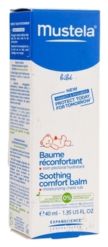 Заспокійливий бальзам Mustela bebe для масажу грудної клітки, 40 мл - Pampik - 2