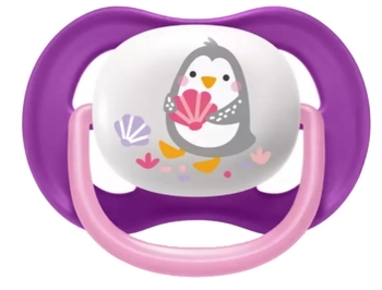 Пустушка для дівчинки Philips Avent Ultra Air Animal, 6-18 місяців, 2 шт. (SCF080/08) - Pampik - 3