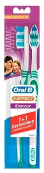 Зубна щітка Oral-B 3-Effect Classic, середня, 2 шт. - Pampik