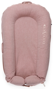 Матрац-кокон DockATot Deluxe + Ginger Chambray, 0-8 міс., рожевий (EU10329) - Pampik