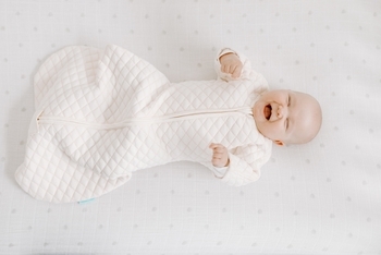 Спальник стьобаний Aden + Anais Cream/Pink, р. 6-9 міс., бавовна, рожевий (40 002) - Pampik - 3