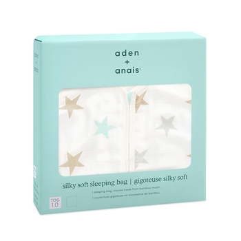 Спальник Aden + Anais Milky Way, р. 6-18 міс., бамбуковий муслін, білий (28513G) - Pampik - 2