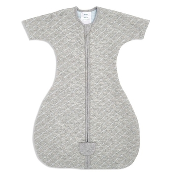 Спальник стьобаний Aden + Anais Heather grey/Blue, р. 6-9 міс., бавовна, сірий (40 005) - Pampik