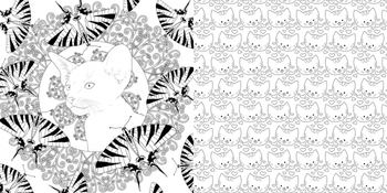 Розфарбовка. Арт-квадрат. Кошенята. Флоранс Деллер - Pampik - 3