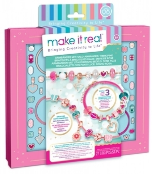 Набор для создания браслетов Make it Real Розовое сияние (MR1722) - Pampik