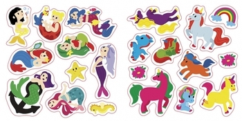 Альбомчик-наклейчик. Волшебные миры. Феи. Пони. Гномы. Русалки. Журба Ангелина - Pampik - 4