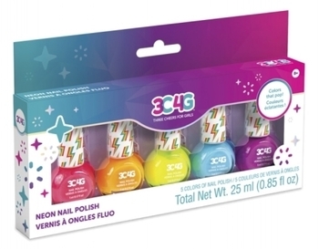 Набір лаків для нігтів Make it Real Неонова вечірка, 5 шт. (MR10014) - Pampik