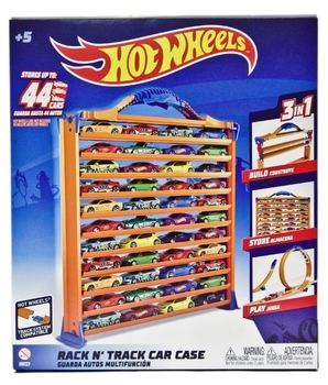 Портативний гараж-кейс для зберігання машинок та ігор Hot Wheels (HWCC9) - Pampik - 4