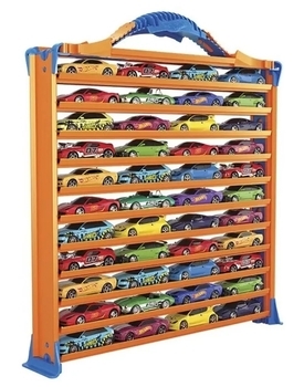 Портативний гараж-кейс для зберігання машинок та ігор Hot Wheels (HWCC9) - Pampik
