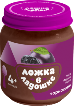 Пюре Ложка в долоньці Чорнослив, 100 г - Pampik