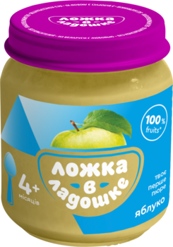 Пюре Ложка в ладошке Яблоко, 100 г - Pampik