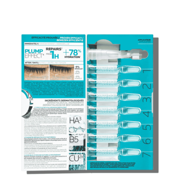 Концентрат в ампулах для коррекции морщин и восстановления упругости кожи лица La Roche-Posay Hyalu B5 Ampoules, 7x1.8 мл - Pampik - 7