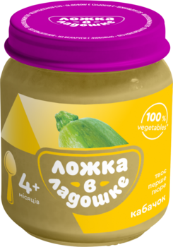 Пюре Ложка в долоньці Кабачок, 100 г - Pampik