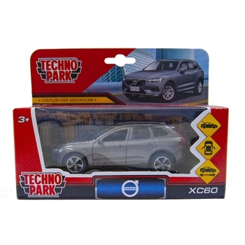 Автомодель Технопарк Volvo XC60 R-Design, 1:32, сірий (XC60-12-GY) - Pampik - 8