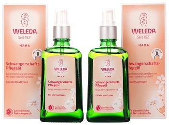 Набор для беременных Weleda При беременности, с маслом для профилактики растяжек, 2х100 мл - Pampik