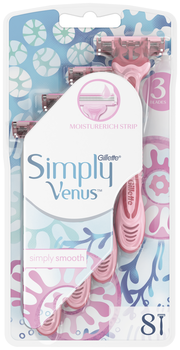 Бритвенный станок Gillette Simply Venus 3, 8 шт. - Pampik - 2