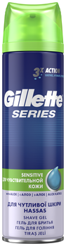 Гель для гоління Gillette Series Sensitive Skin, для чутливої ​​шкіри, 200 мл - Pampik - 2