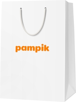 Подарунковий пакет Pampik, 30х41х16 см, білий - Pampik