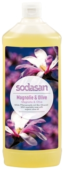 Органічне рідке мило Sodasan Магнолія і Олива, 1 л - Pampik