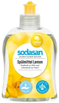 Органічний засіб-концентрат для миття посуду Sodasan Лимон, 300 мл - Pampik