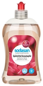 Органічний засіб-концентрат для миття посуду Sodasan Гранат, 500 мл - Pampik