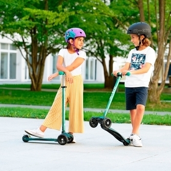 Подарунок. Самокат Micro Maxi Deluxe ECO, зелений (MMD122) - Pampik - 10