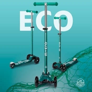 Подарунок. Самокат Micro Maxi Deluxe ECO, зелений (MMD122) - Pampik - 9