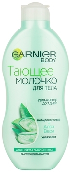 Молочко для тіла Garnier Body Танучий молочко з екстрактом алое вера, для всіх типів шкіри, 250 мл - Pampik