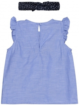 Блуза з пов'язкою H&M, р.80, блакитний (6663608) - Pampik - 2