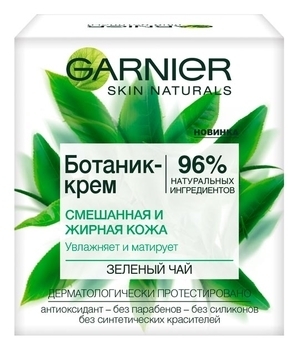 Ботанік-крем для обличчя Garnier Основний Догляд Зелений чай, для комбінованої і жирної шкіри, 50 мл - Pampik - 2