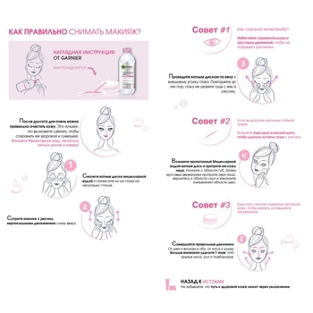 Міцелярна вода Garnier Skin Naturals, для всіх типів шкіри, 700 мл - Pampik - 3