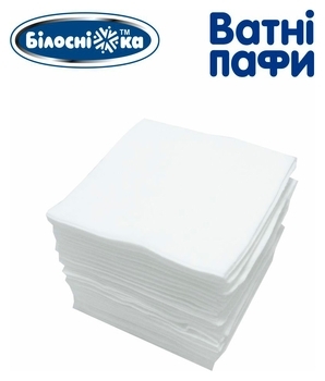 Ватные паффы Білосніжка для детей, 100х100 мм, 100 шт. - Pampik - 4