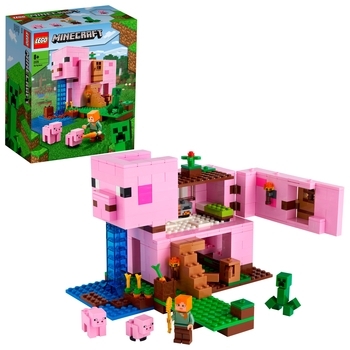 Конструктор LEGO Minecraft Будинок-свиня, 490 дет. (21170) - Pampik - 2