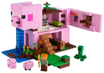 Конструктор LEGO Minecraft Будинок-свиня, 490 дет. (21170) - Pampik - 17