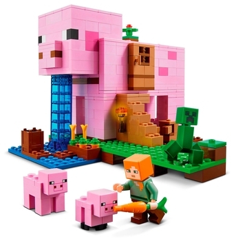 Конструктор LEGO Minecraft Будинок-свиня, 490 дет. (21170) - Pampik - 4