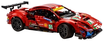 Конструктор LEGO Technic Ferrari 488 GTE AF Corse 51, 1677 дет. (42125) - Pampik - 9
