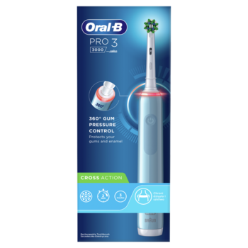 Електрична зубна щітка Oral-b Pro 3-3000, синій - Pampik