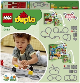 Конструктор LEGO DUPLO Town Рейки, 23 деталі (10882) - Pampik - 9