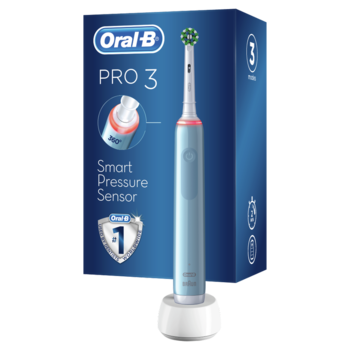 Електрична зубна щітка Oral-b Pro 3-3000, синій - Pampik - 3