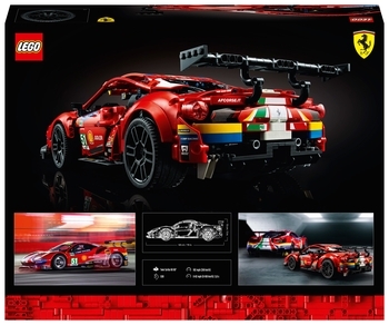 Конструктор LEGO Technic Ferrari 488 GTE AF Corse 51, 1677 дет. (42125) - Pampik - 11