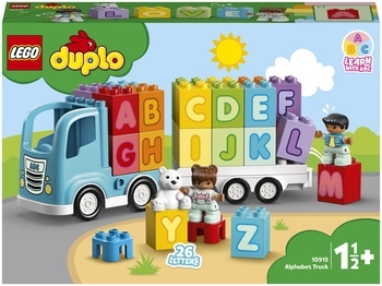 Конструктор LEGO DUPLO Вантажівка з буквами, 36 деталей (10915) - Pampik