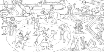 Подарунок. Віммельбух-розмальовка Зоопарк! - Pampik - 4