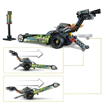 Конструктор LEGO Technic Драгстер, 225 деталей (42103) - Pampik - 6