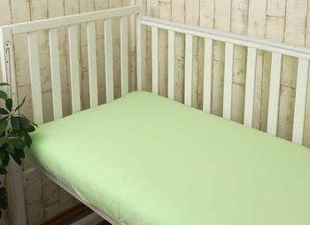 Простыня Руно, трикотаж, на резинке, 120х60 см, салатовый (918.38_Салатовий) - Pampik - 5