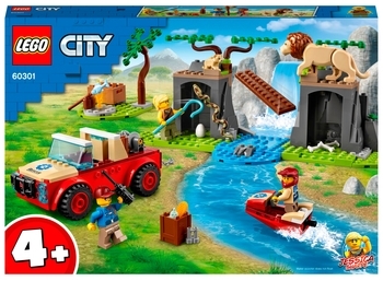 Конструктор LEGO City Рятувальний позашляховик для звірів, 157 деталей (60301) - Pampik