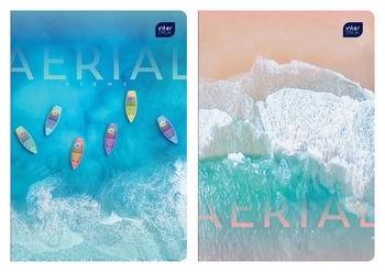 Набір зошитів Interdruk Premium Aerial View A, клітинка, 96 аркушів, 2 шт. (279224-2А) - Pampik