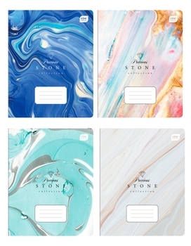 Набір зошитів Interdruk Premium Stone, лінія, 12 аркушів, 8 шт. (270269-8) - Pampik